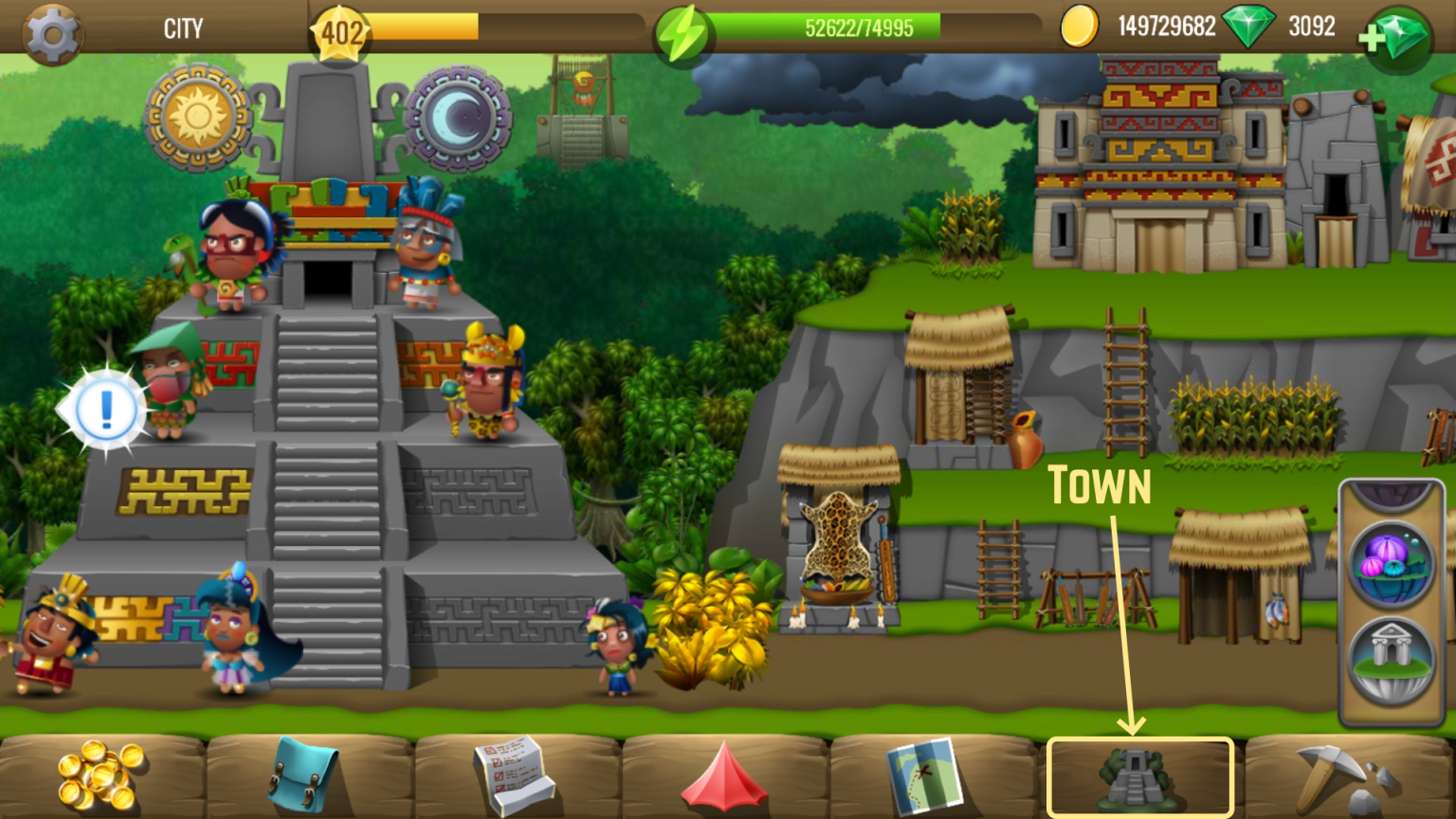 Amazonia Town Mobile Version