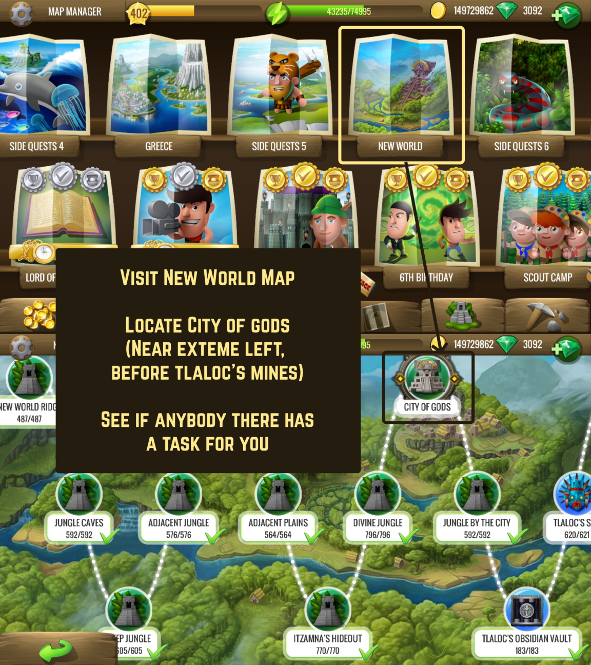 City of Gods Mobile Version