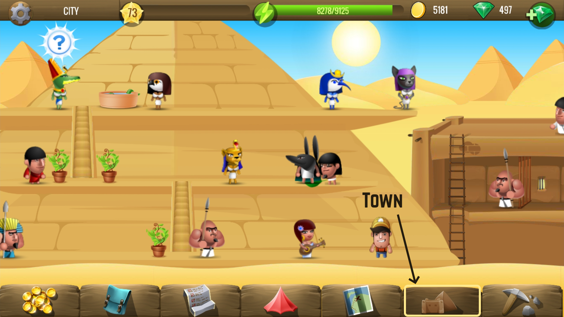 Luxor Town Mobile Version