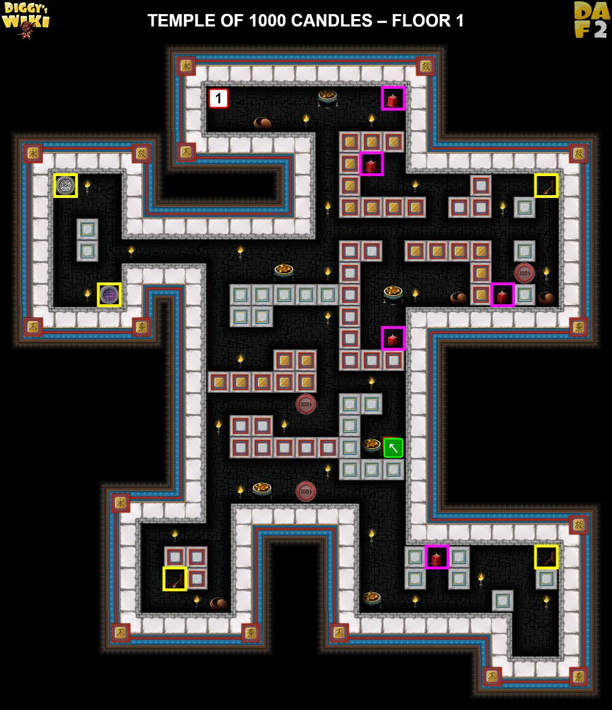 Temple Of 1000 Candles Map 1