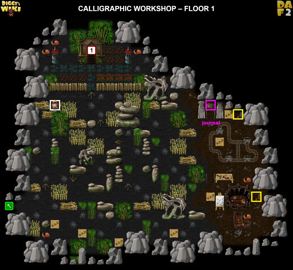 Calligraphic Workshop Map 1