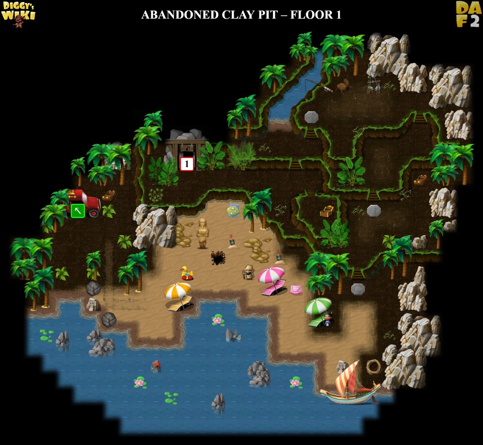 Abandoned Clay Pit Map 1