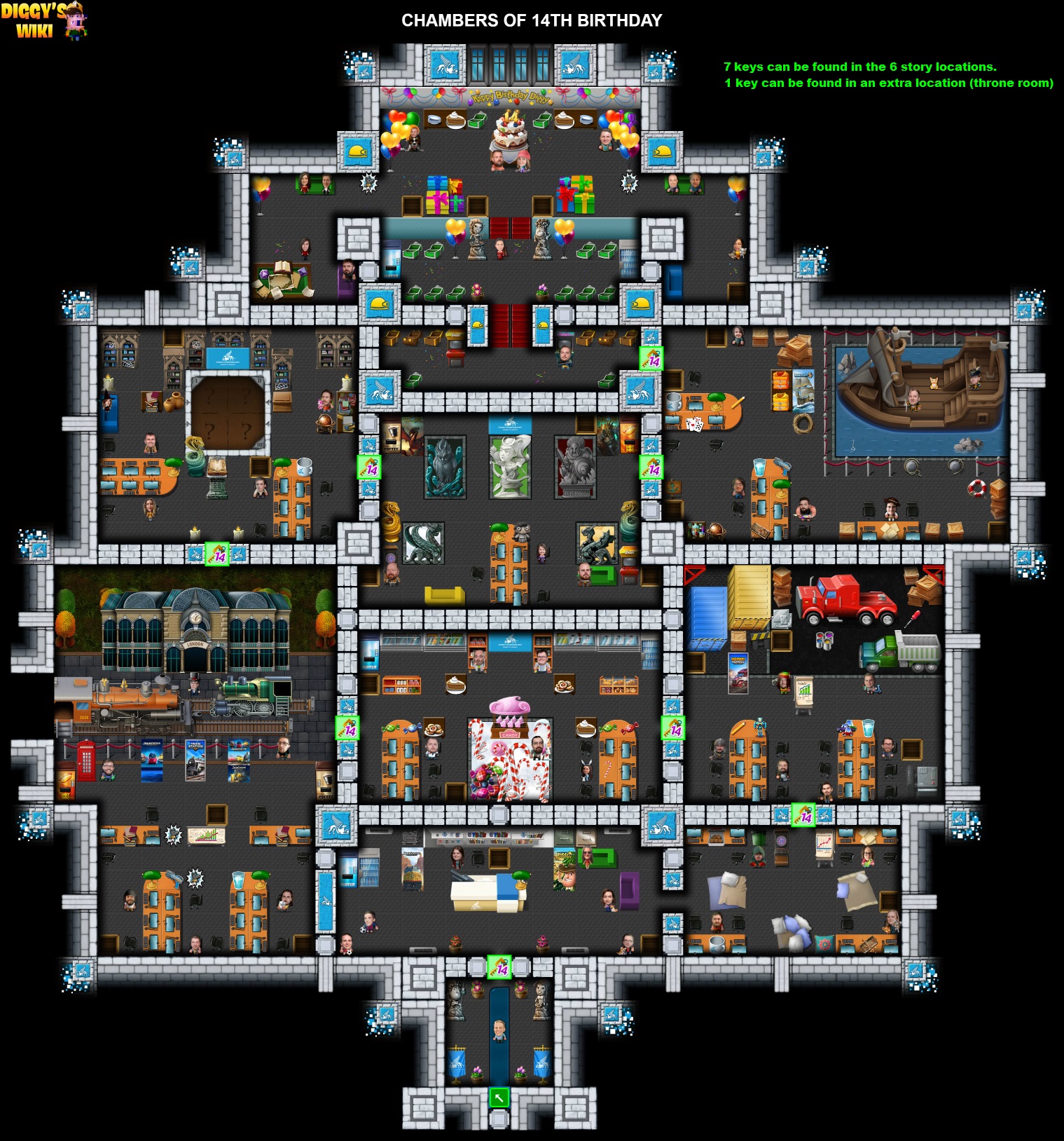 Chambers Of 14th Birthday Map 0