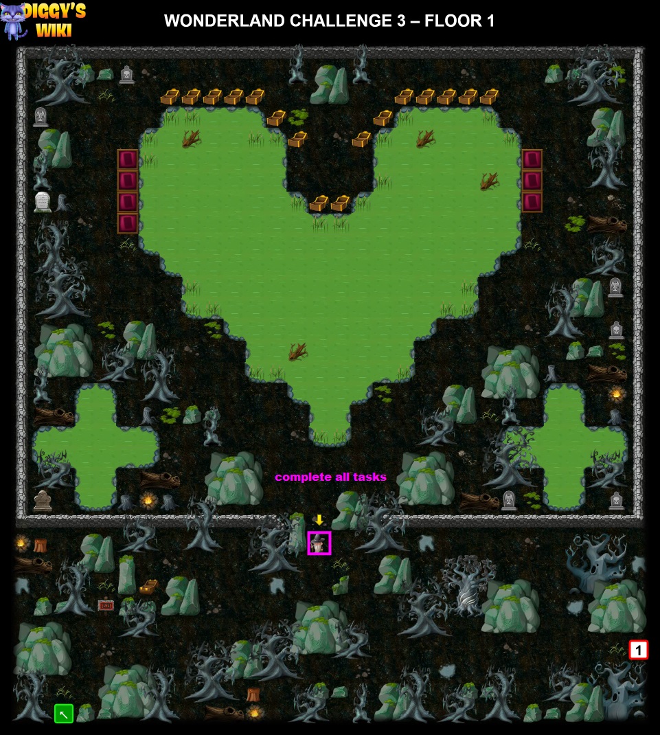 Wonderland Challenge 3 Map 0