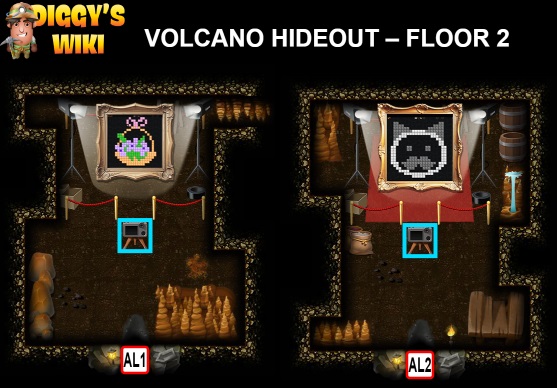 Volcano Hideout Map 1
