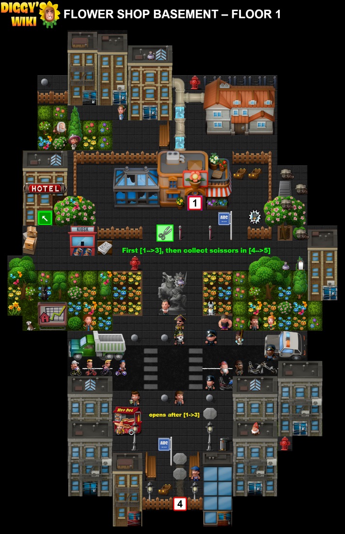 Flower Shop Basement Map 0