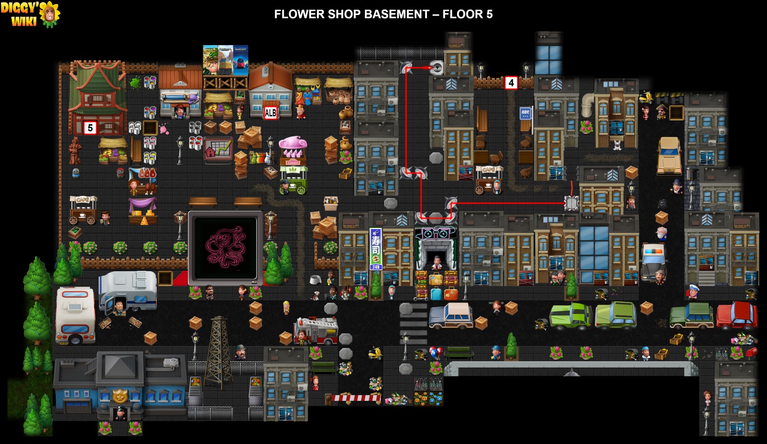 Flower Shop Basement Map 4