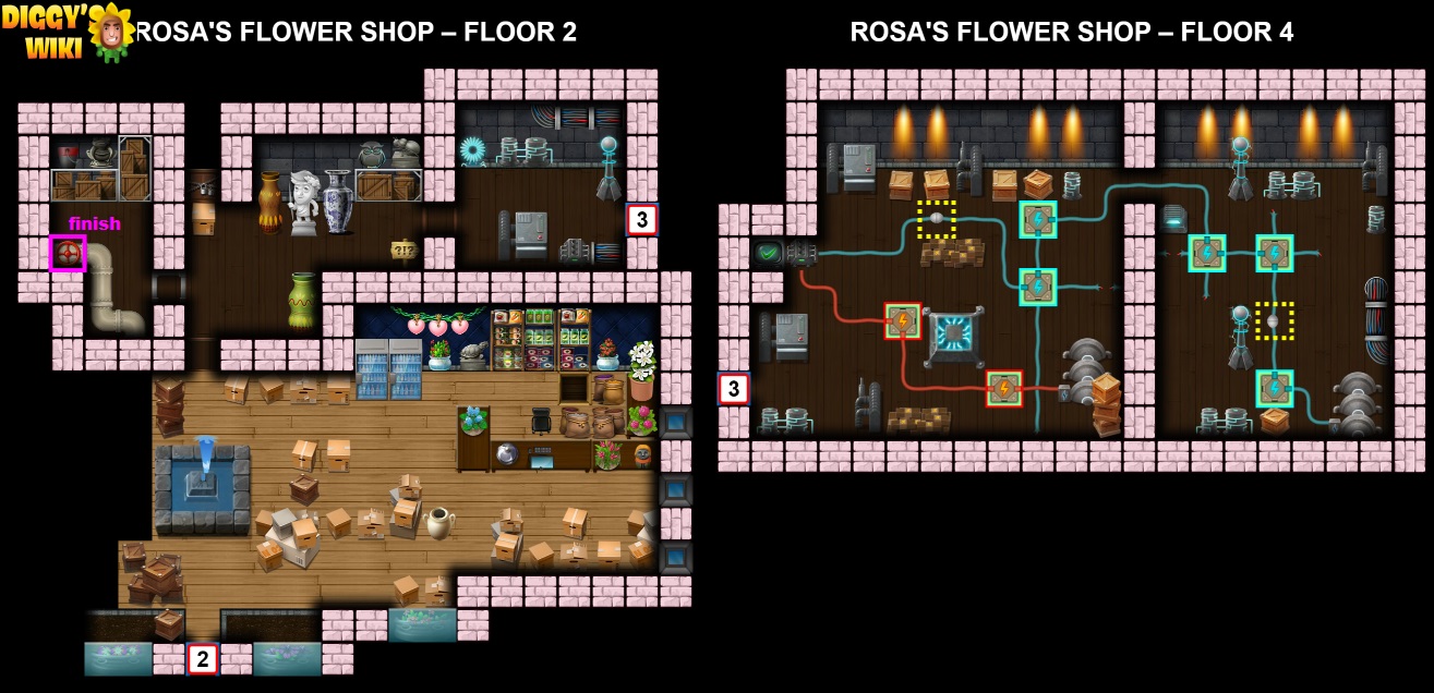 Rosa's Flower Shop Map 2