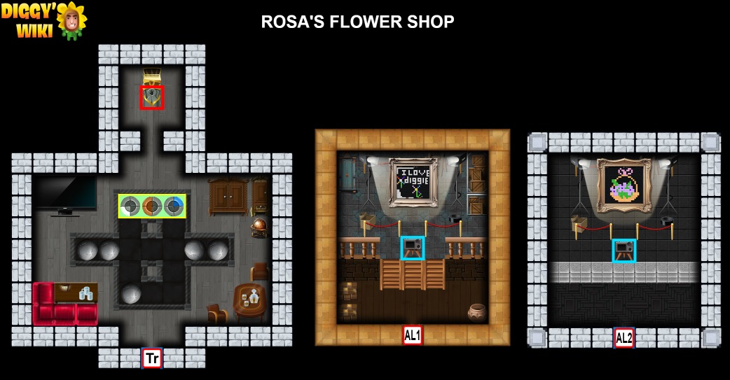Rosa's Flower Shop Map 3