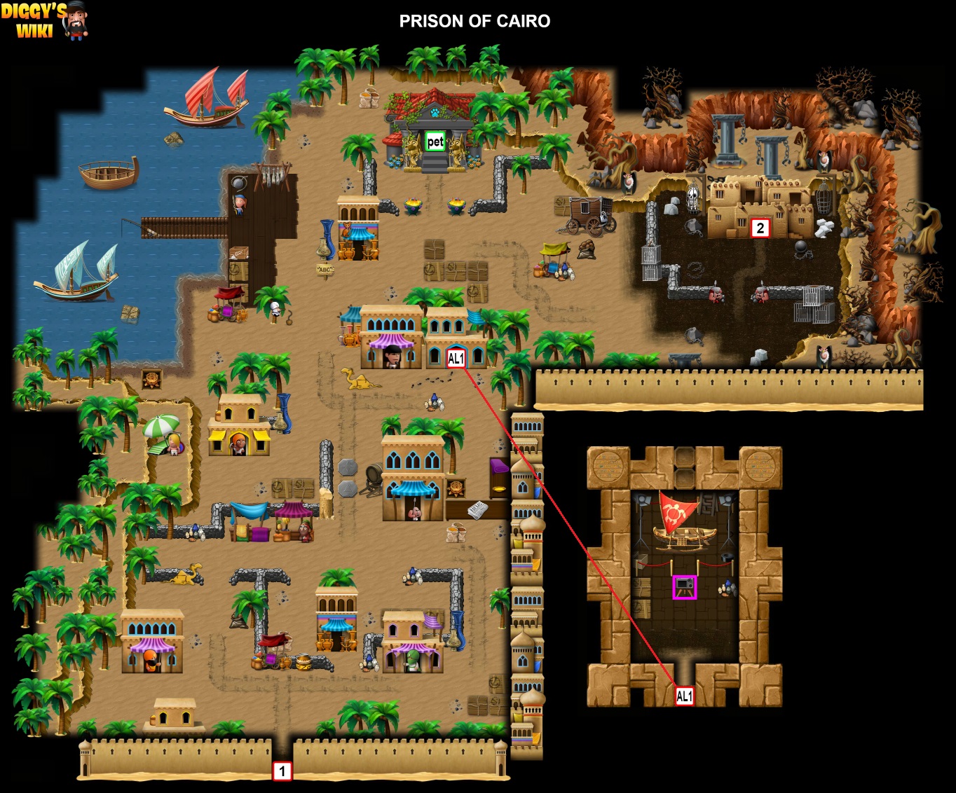 Prison Of Cairo Map 1