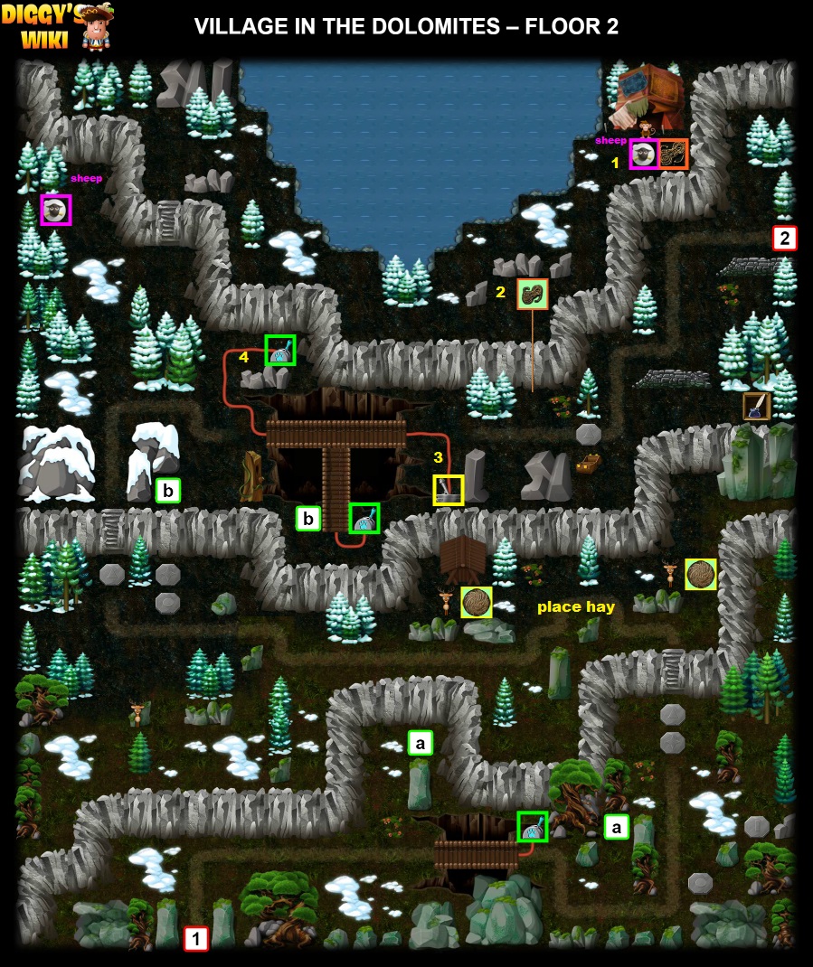 Village In The Dolomites Map 1