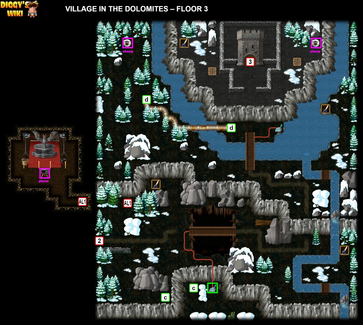 Village In The Dolomites Map 2