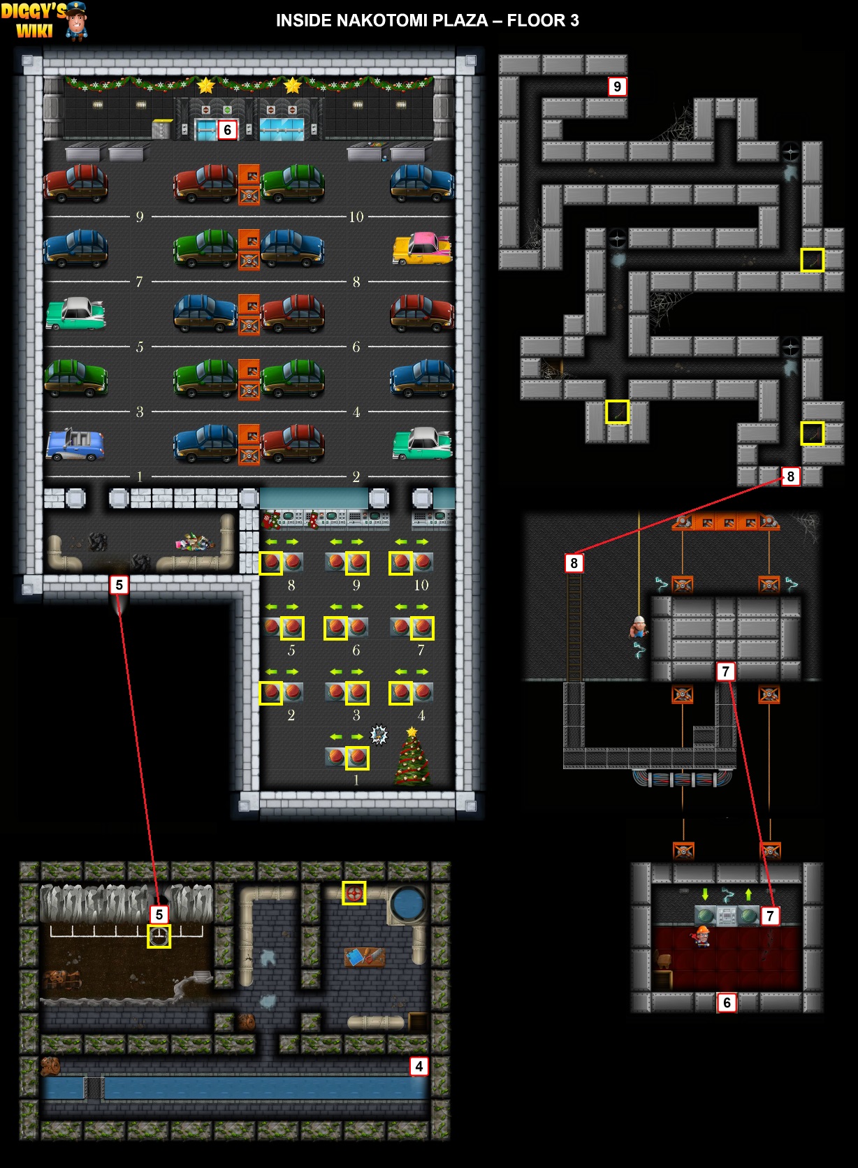 Inside Nakotomi Plaza Map 2