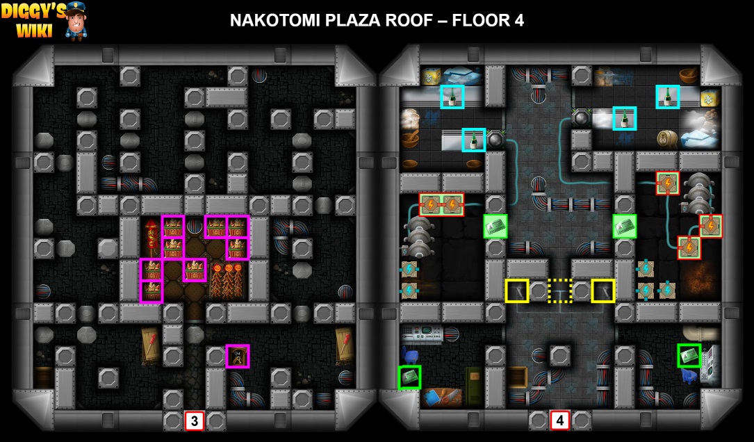 Nakotomi Plaza Roof Map 3