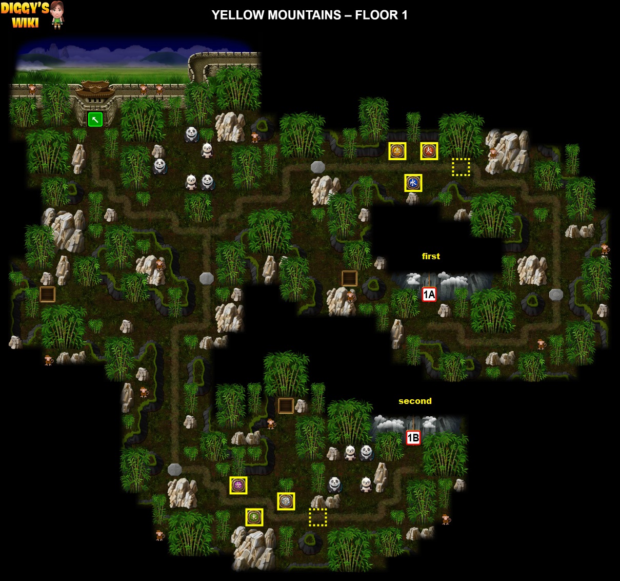 Yellow Mountains Map 0