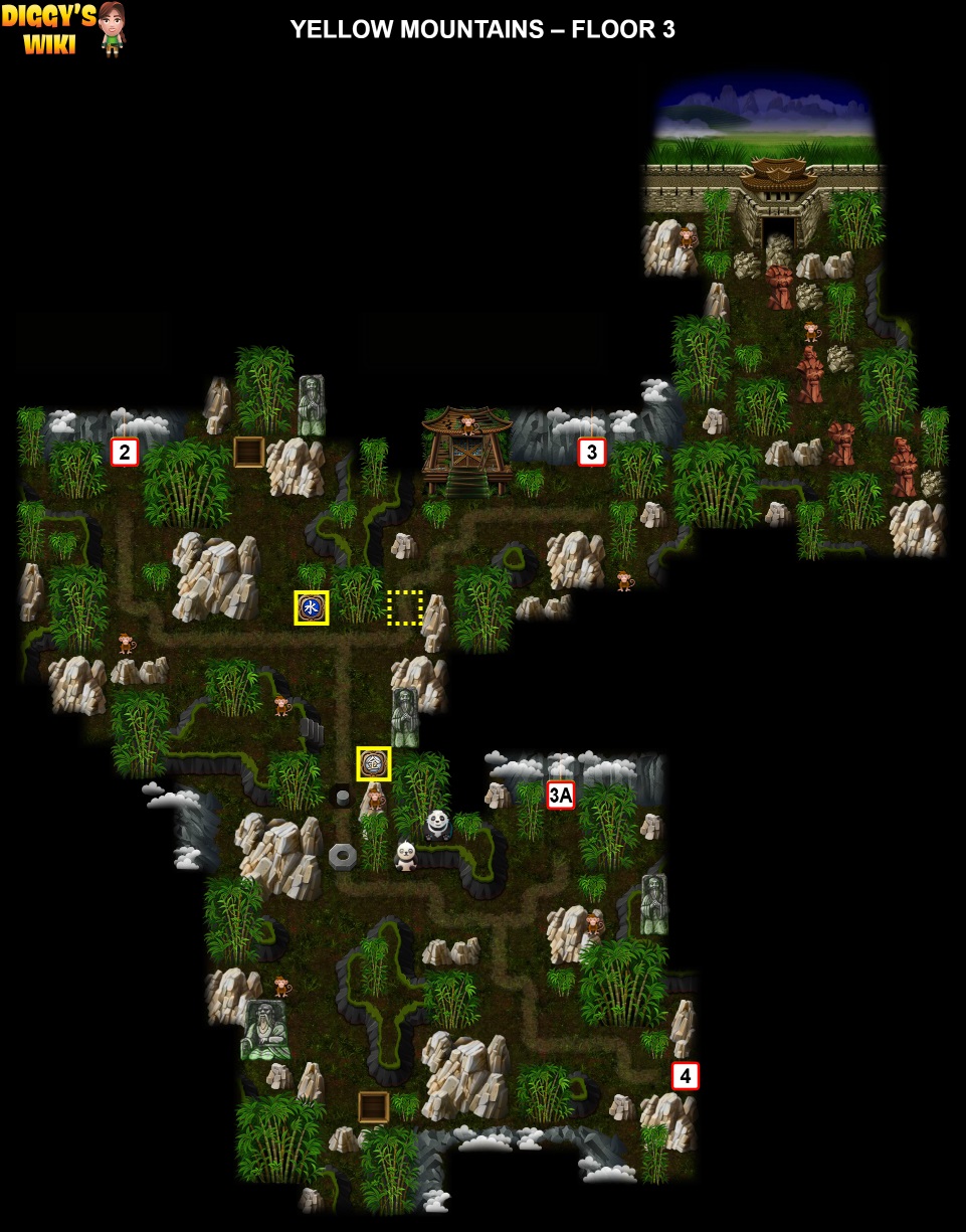 Yellow Mountains Map 2