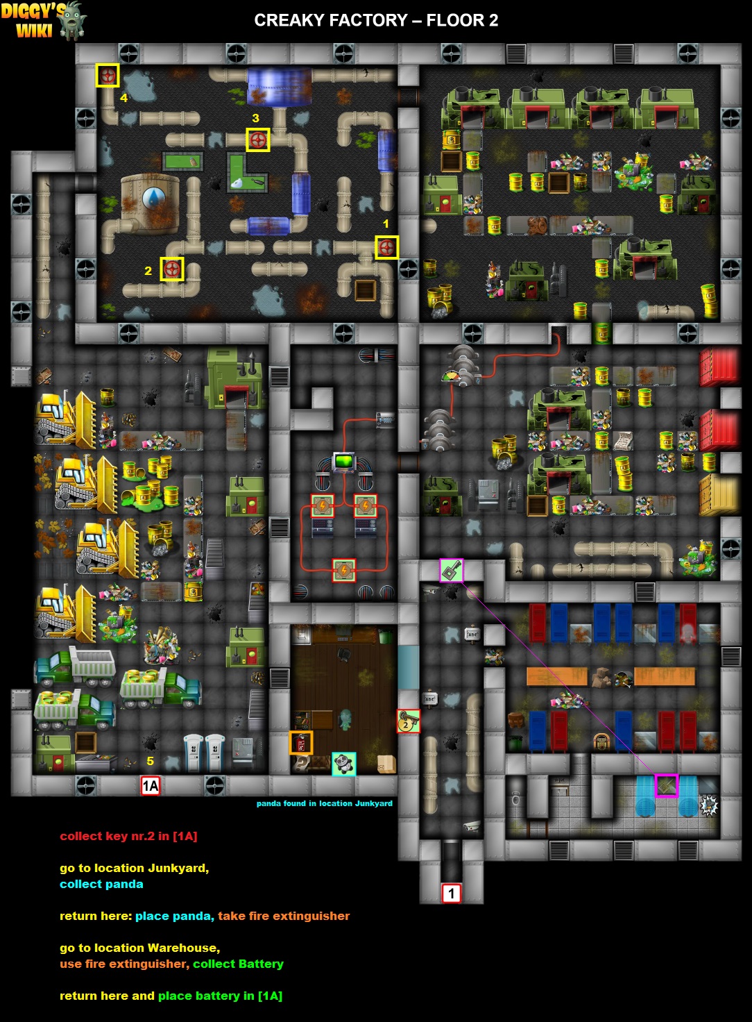 Creaky Factory Map 1