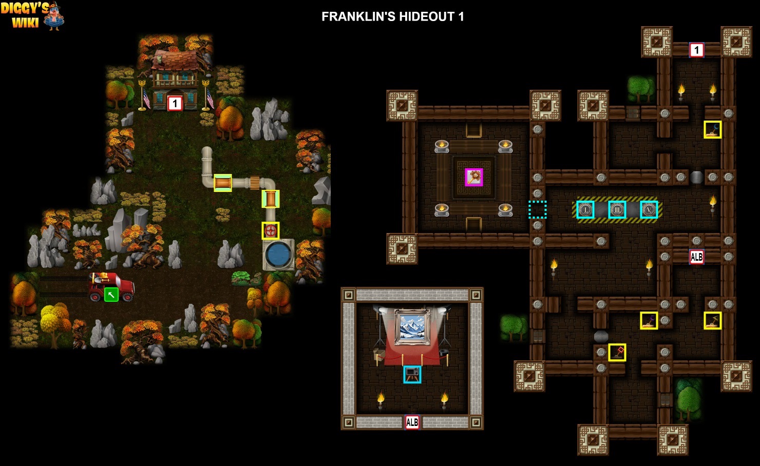 Franklin's Hideout 1 Map 0