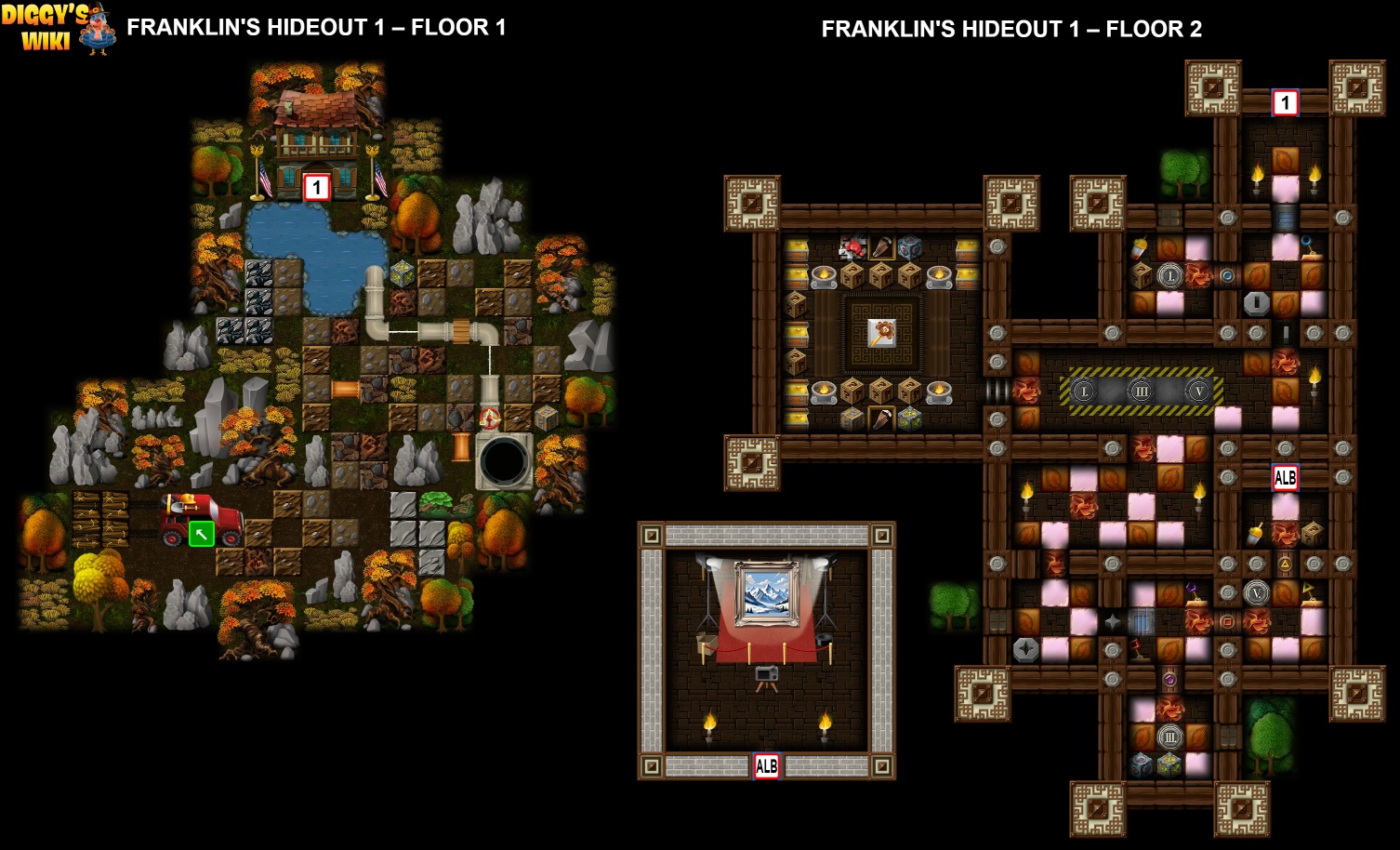 Franklin's Hideout 1 Map 1