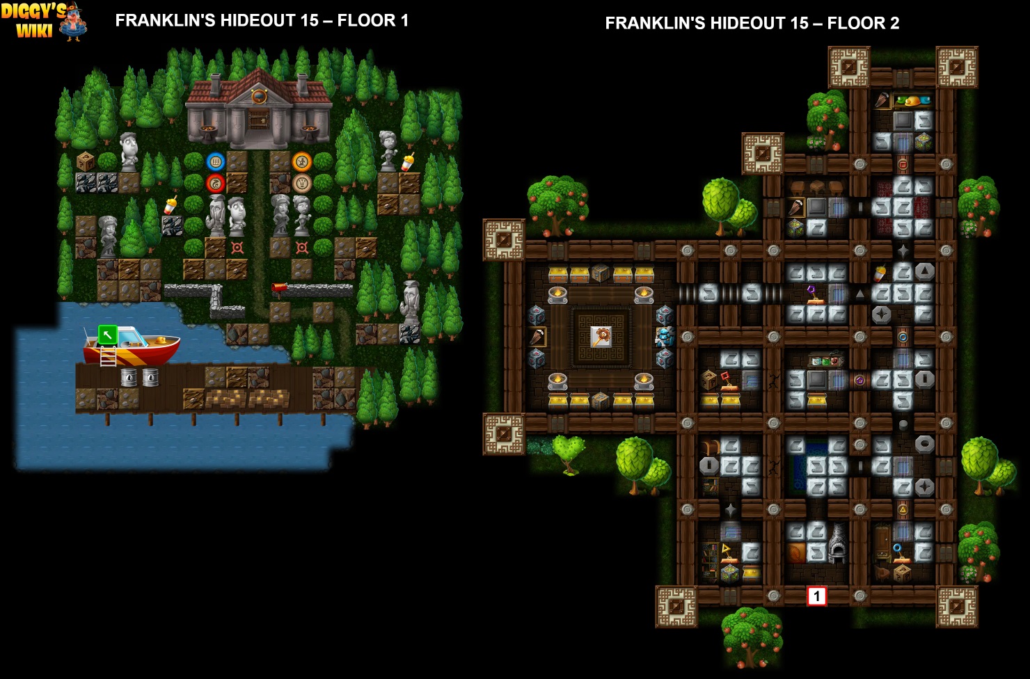 Franklin's Hideout 15 Map 1
