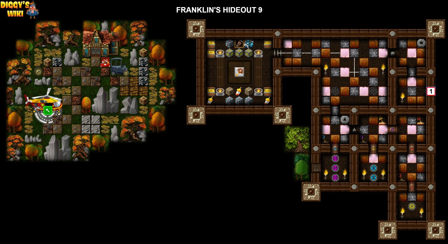 Franklin's Hideout 9 Map 1