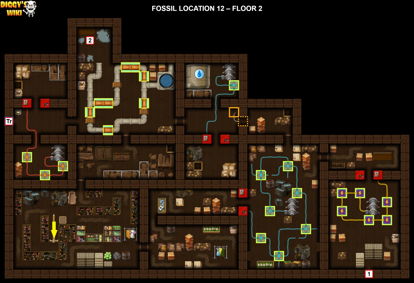 Fossil Location 12 Map 1
