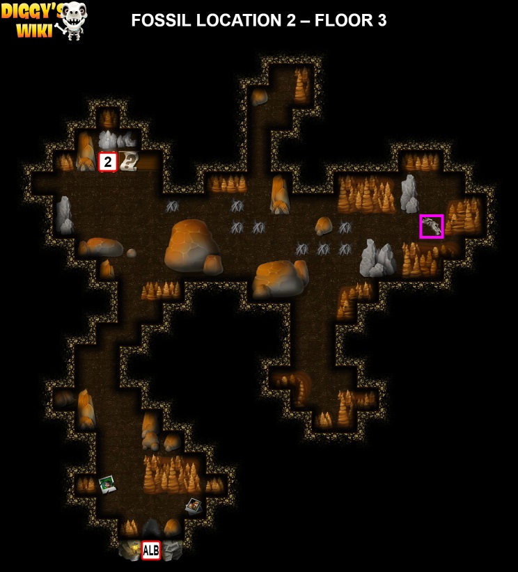 Fossil Location 2 Map 2