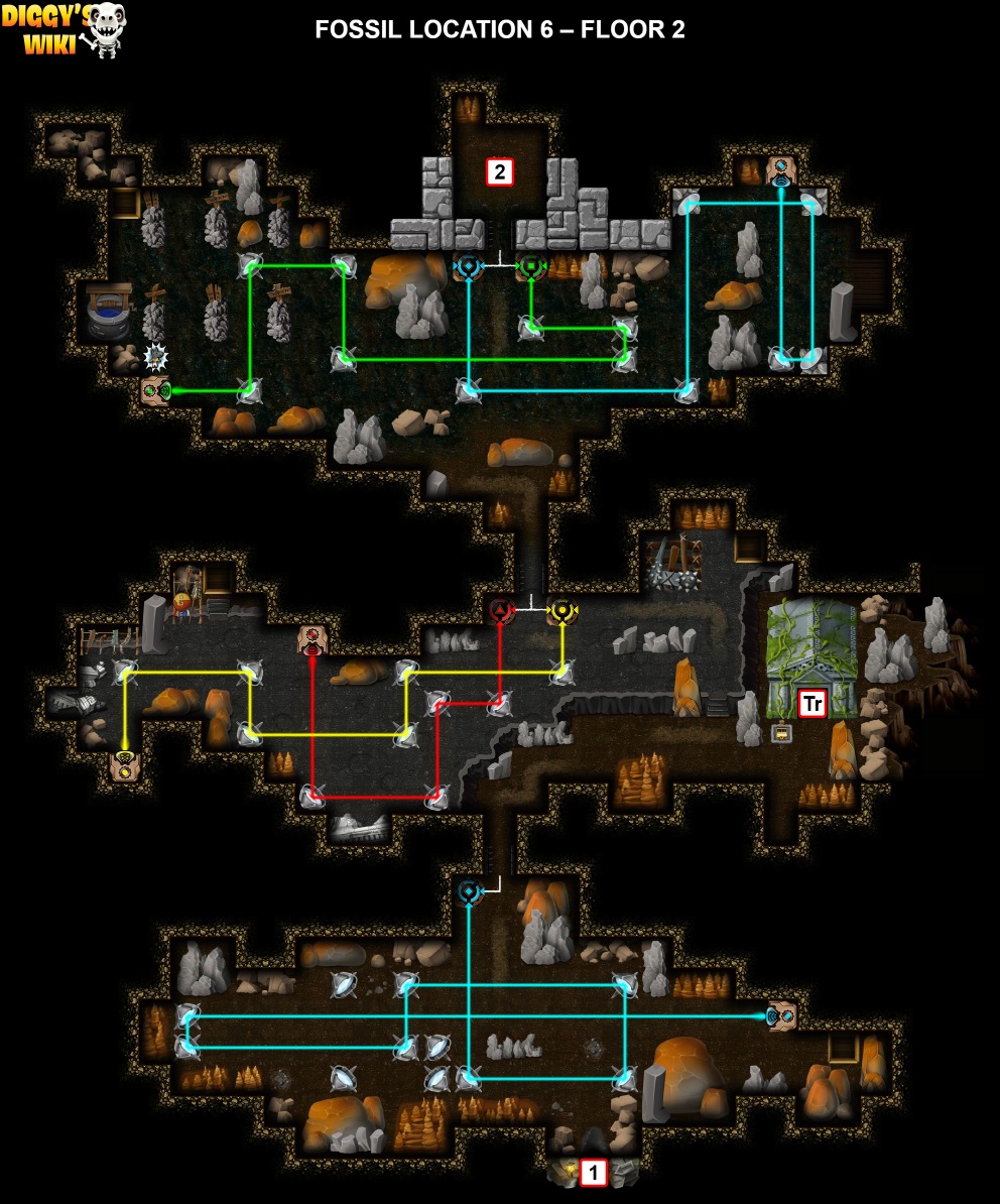 Fossil Location 6 Map 1