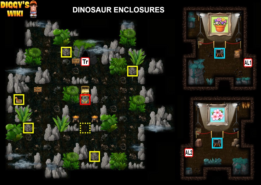 Dinosaur Enclosures Map 3