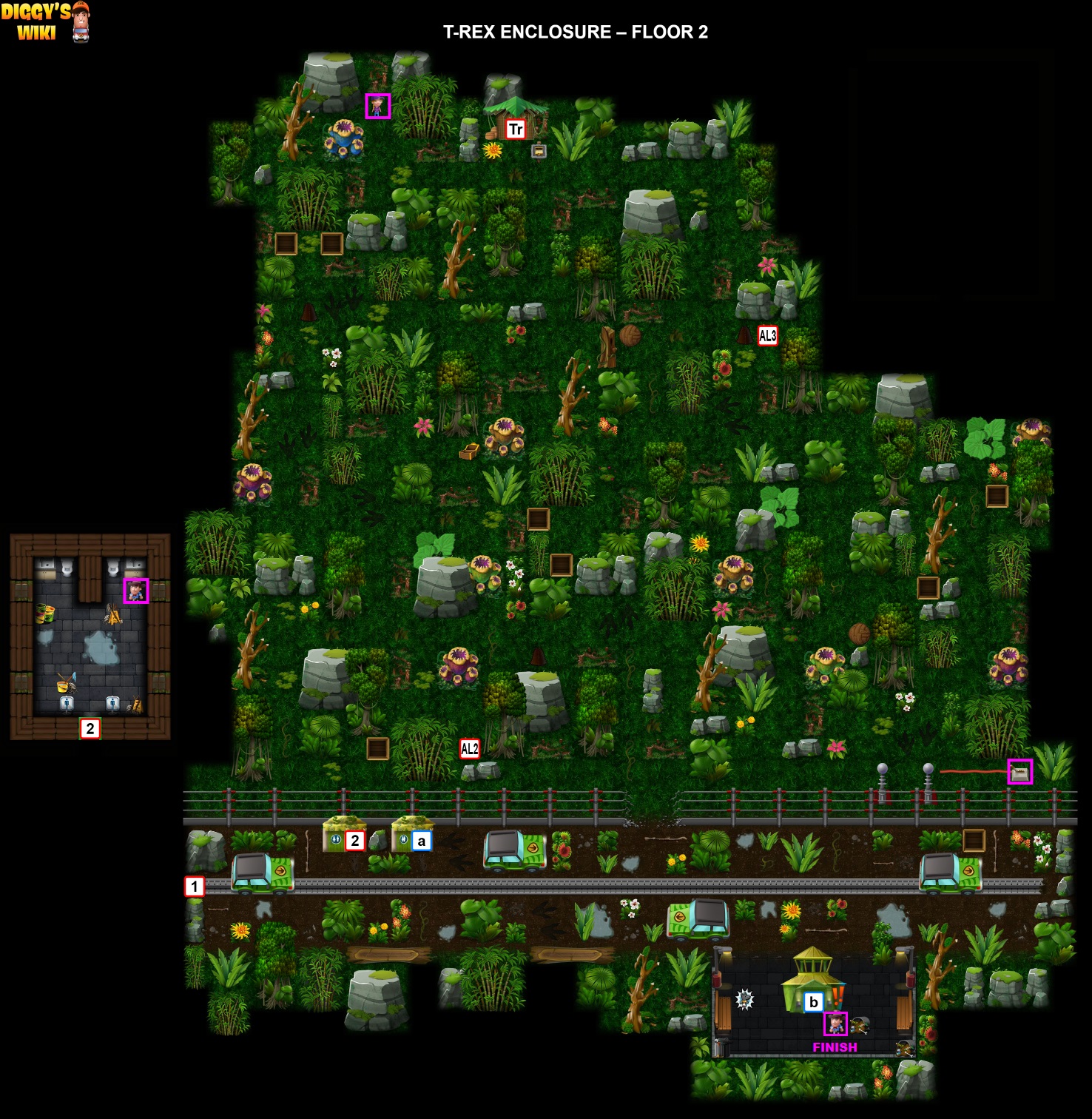 T-Rex Enclosure Map 1