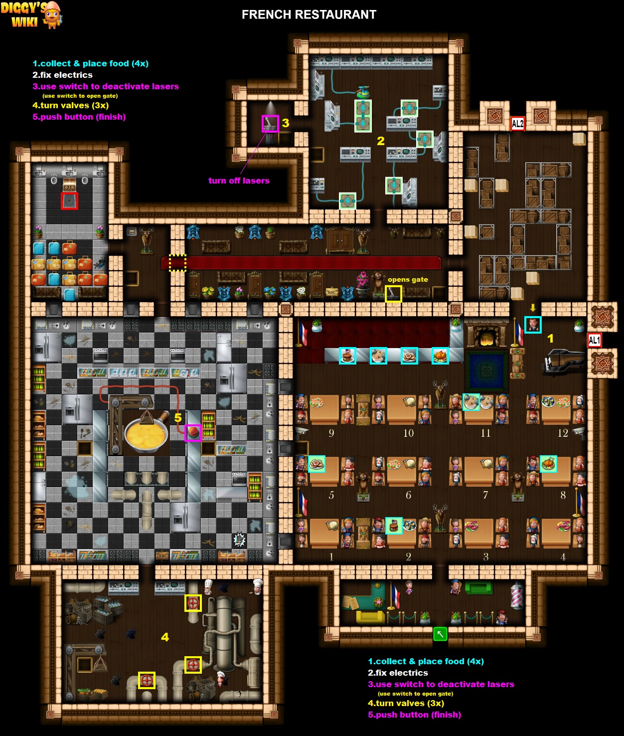French Restaurant Map 0