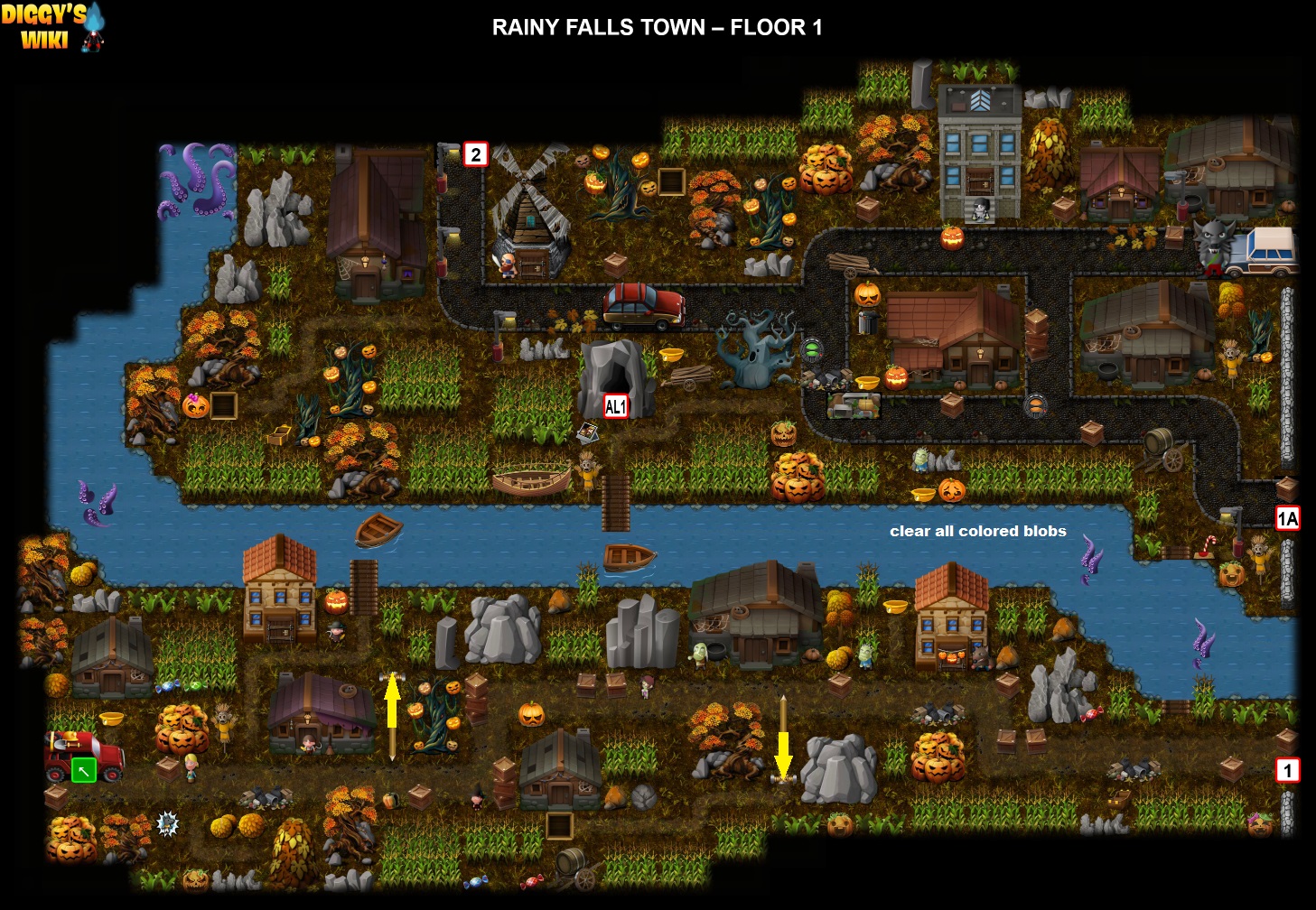 Rainy Falls Town Map 0