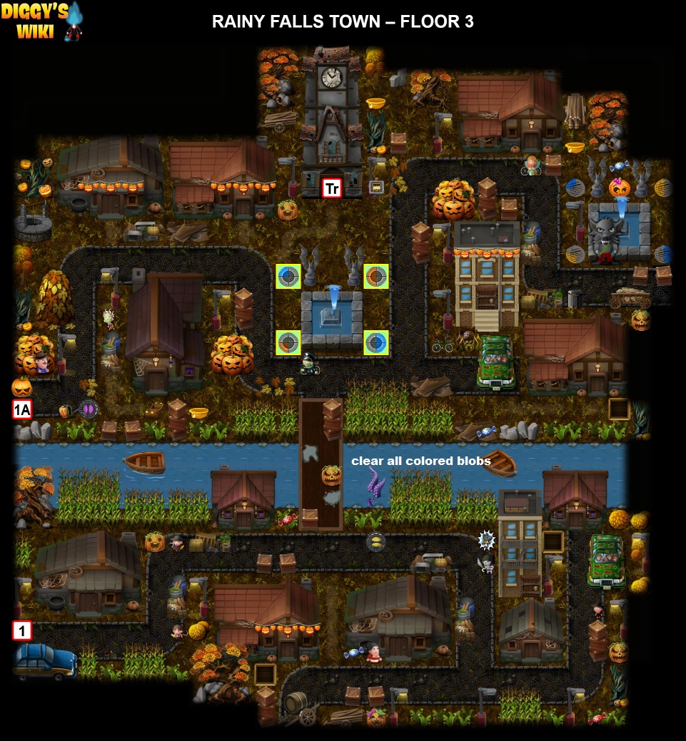 Rainy Falls Town Map 1