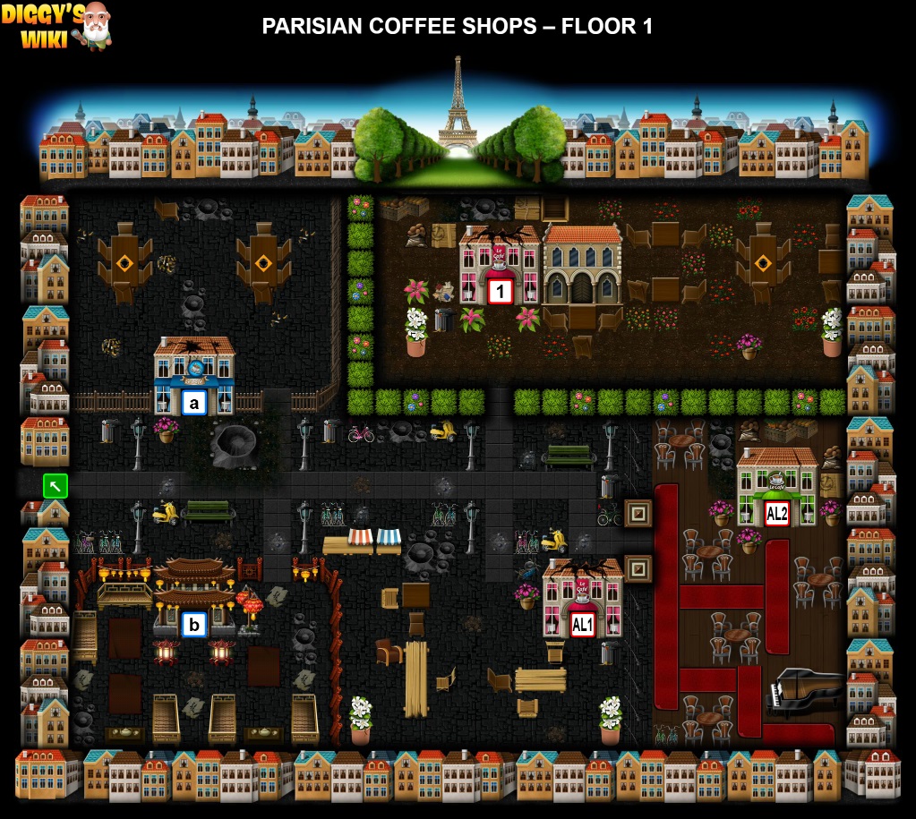 Parisian Coffee Shops Map 0