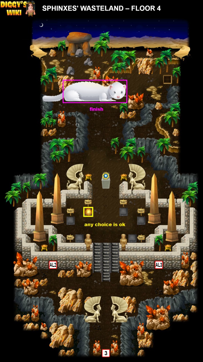 Sphinxes' Wasteland Map 3