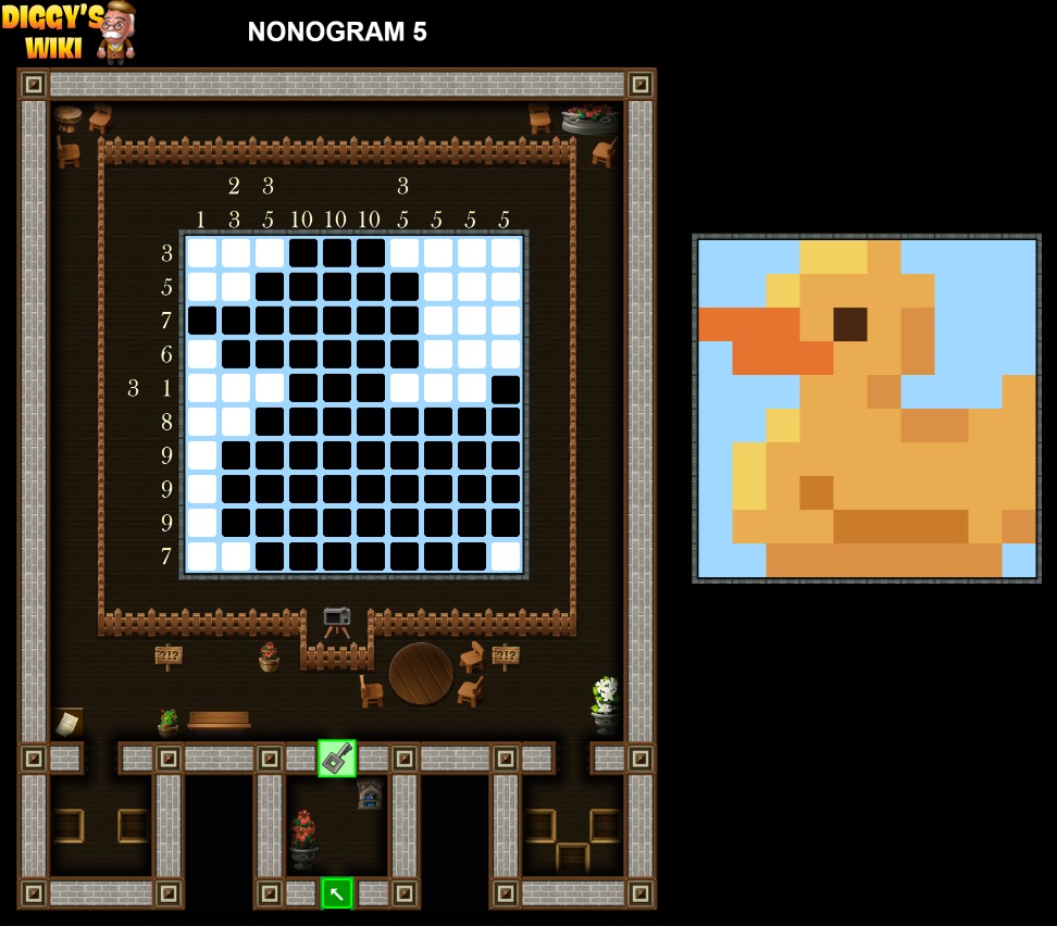 Nonogram 1 to 9 Map 4