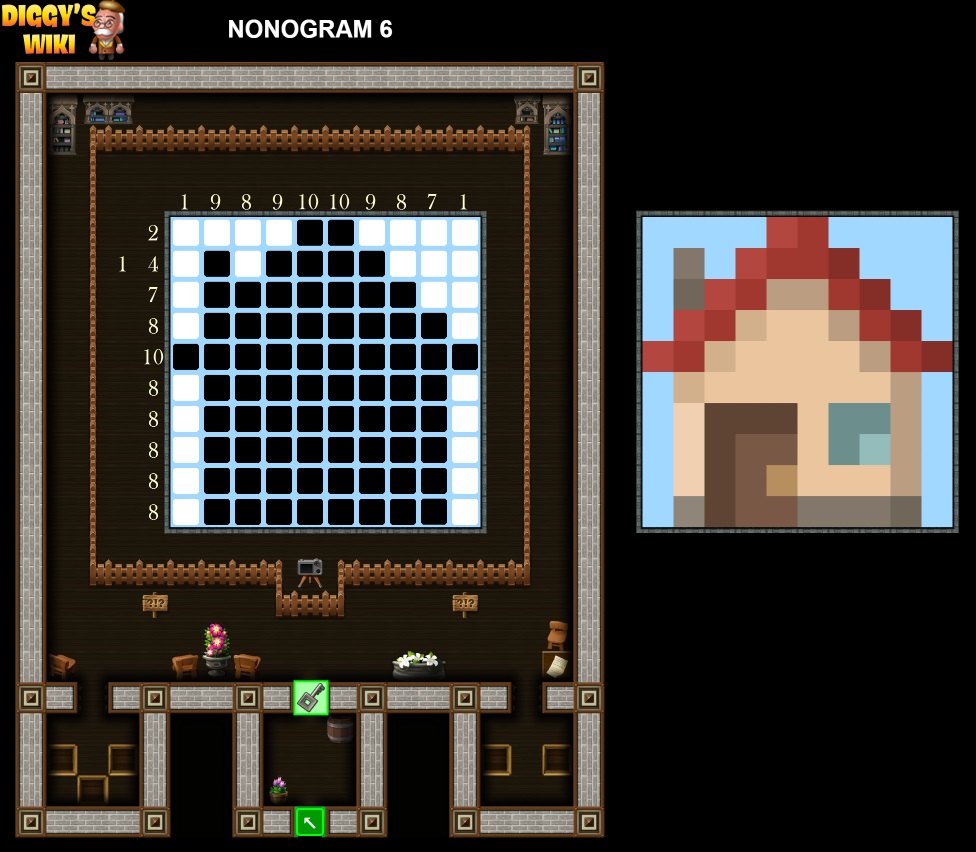 Nonogram 1 to 9 Map 5