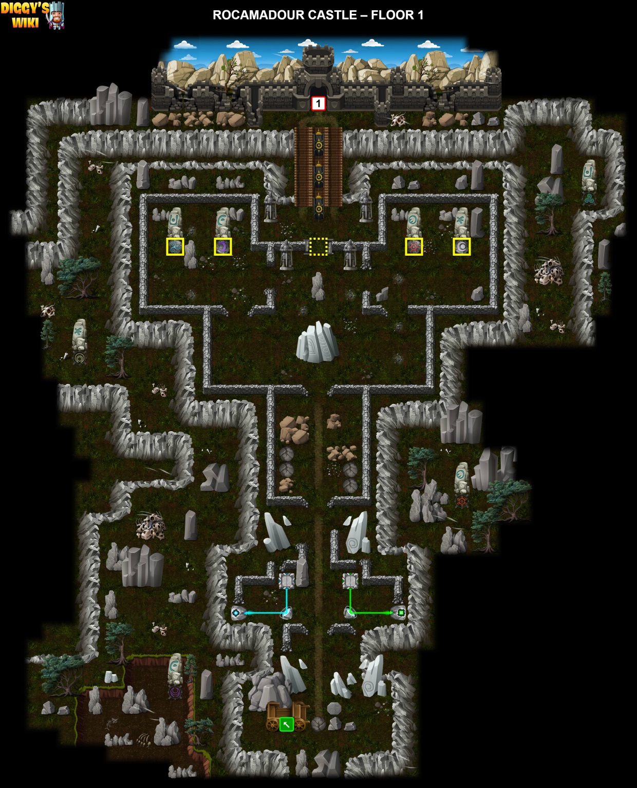 Rocamadour Castle Map 0