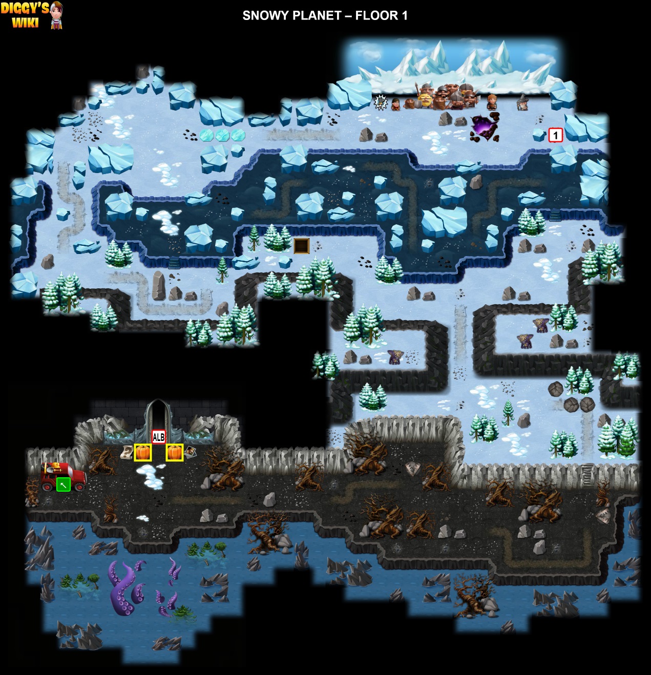 Snowy Planet Map 0