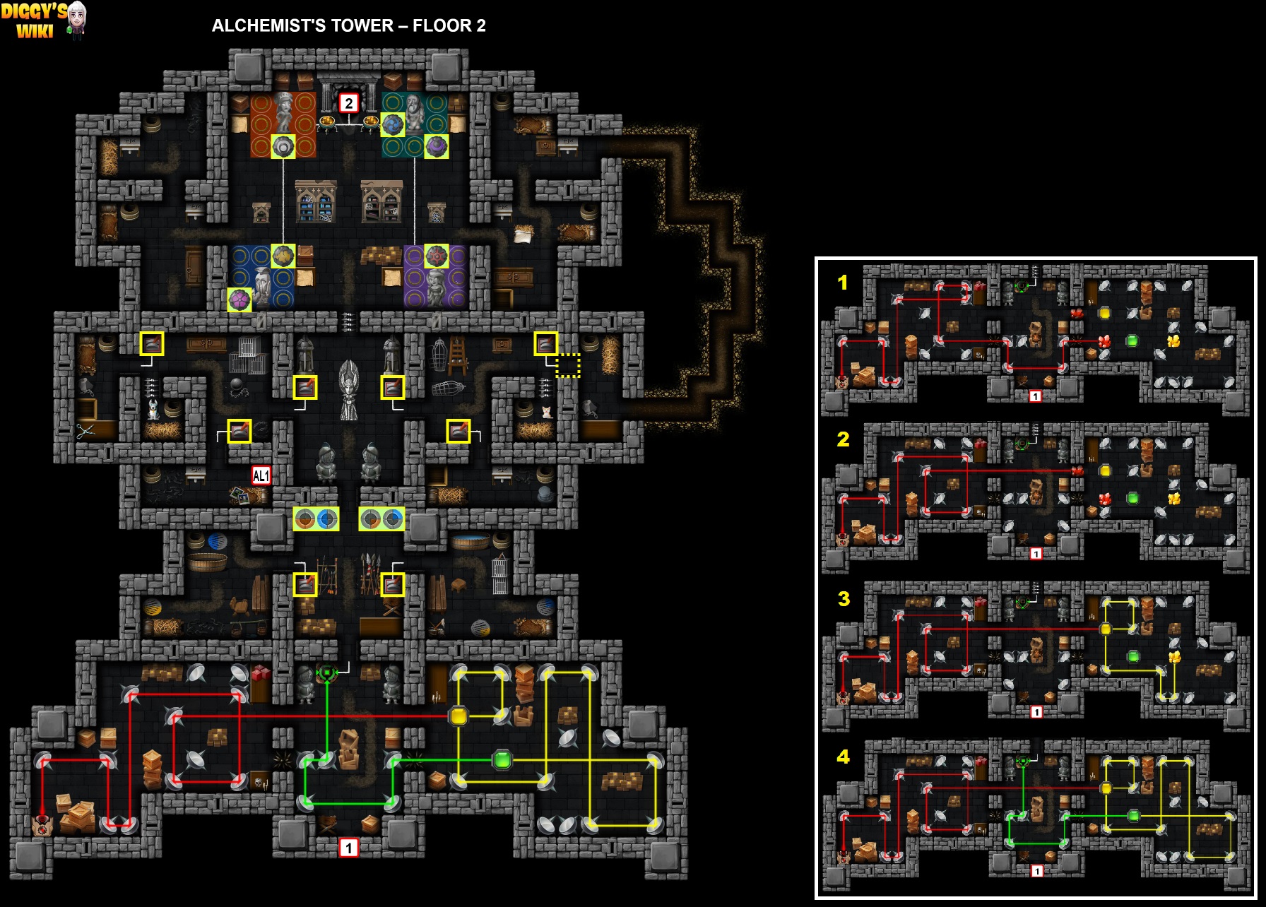 Alchemist's Tower Map 1
