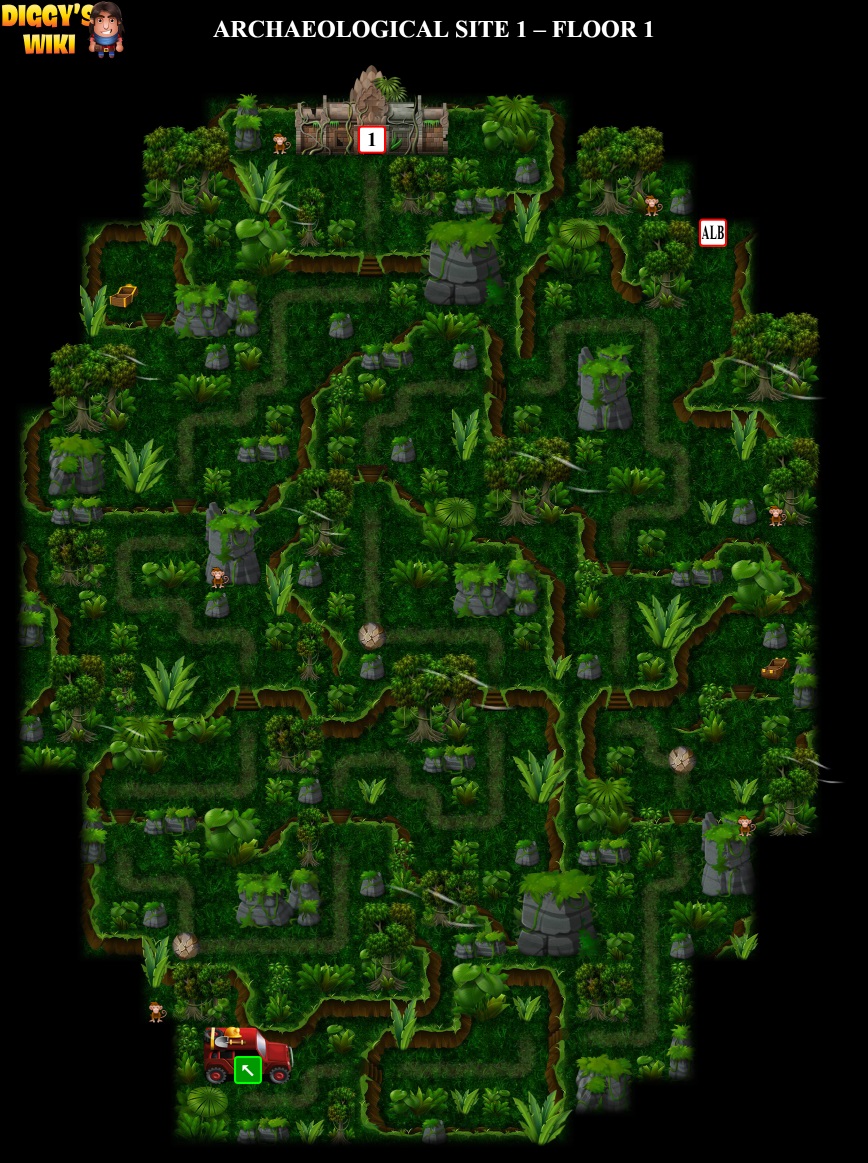 Archaeological Site 1 Map 0