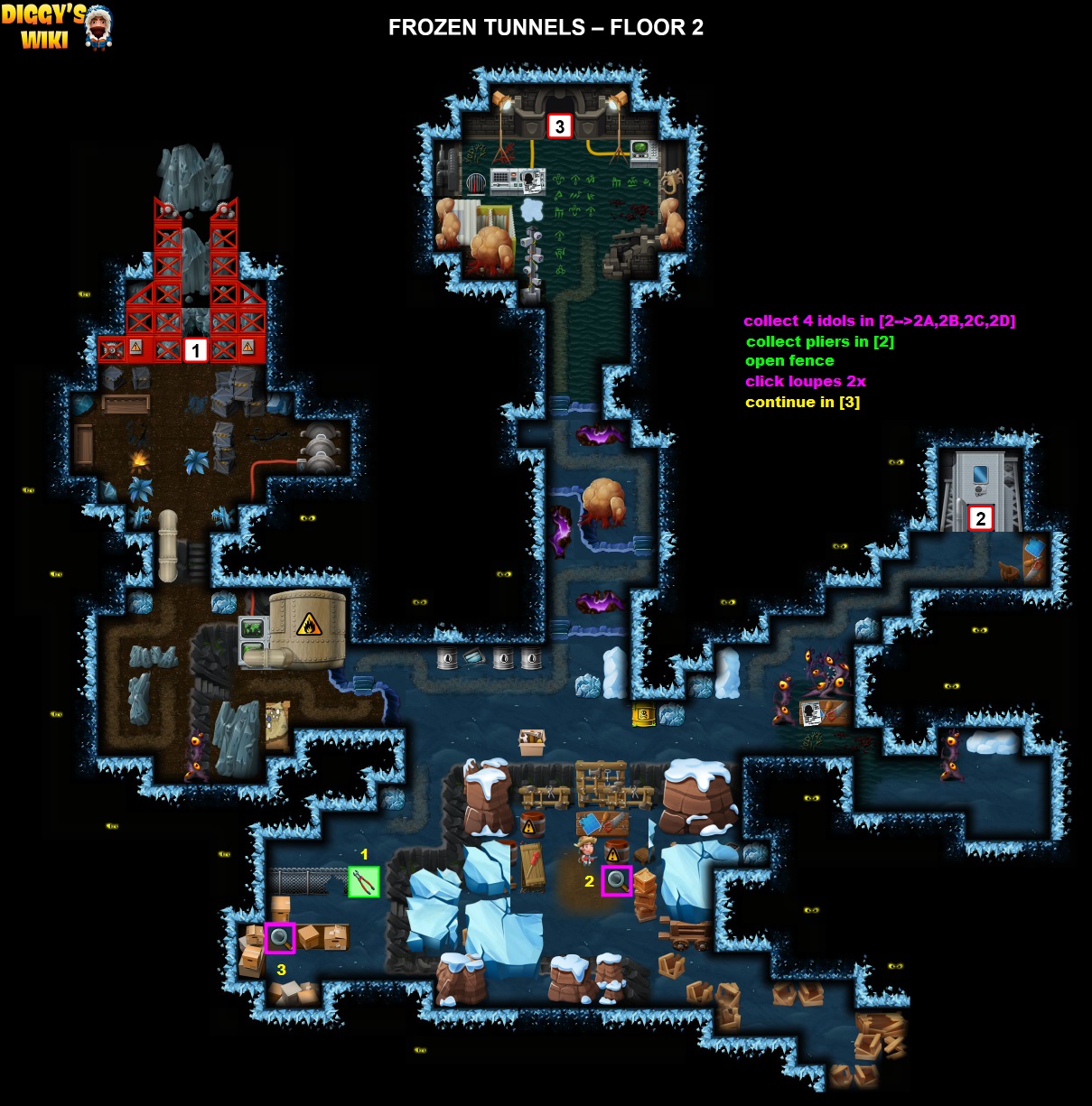 Frozen Tunnels Map 1