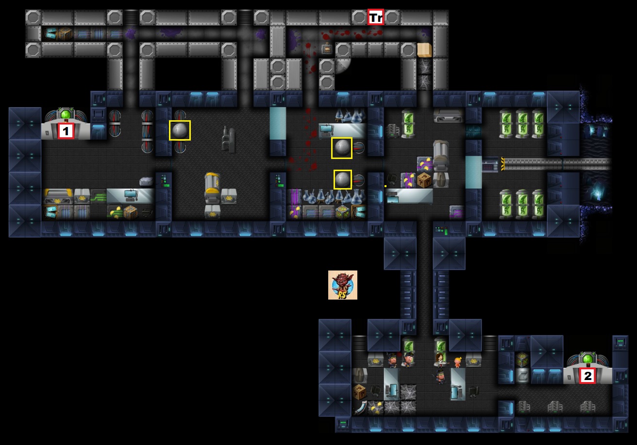 Station Depths Map 1