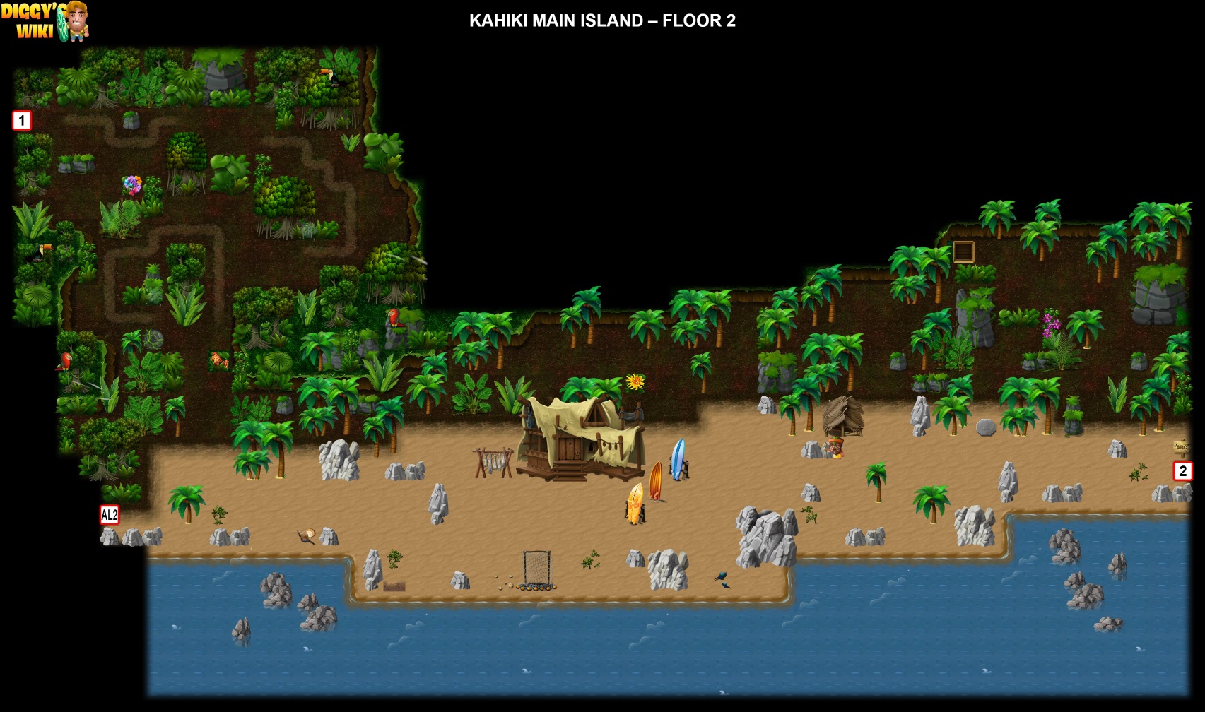 Kahiki Main Island Map 1