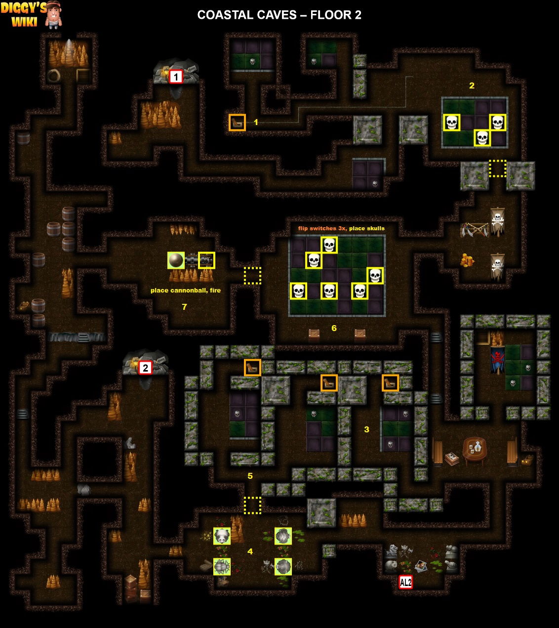 Coastal Caves Map 1