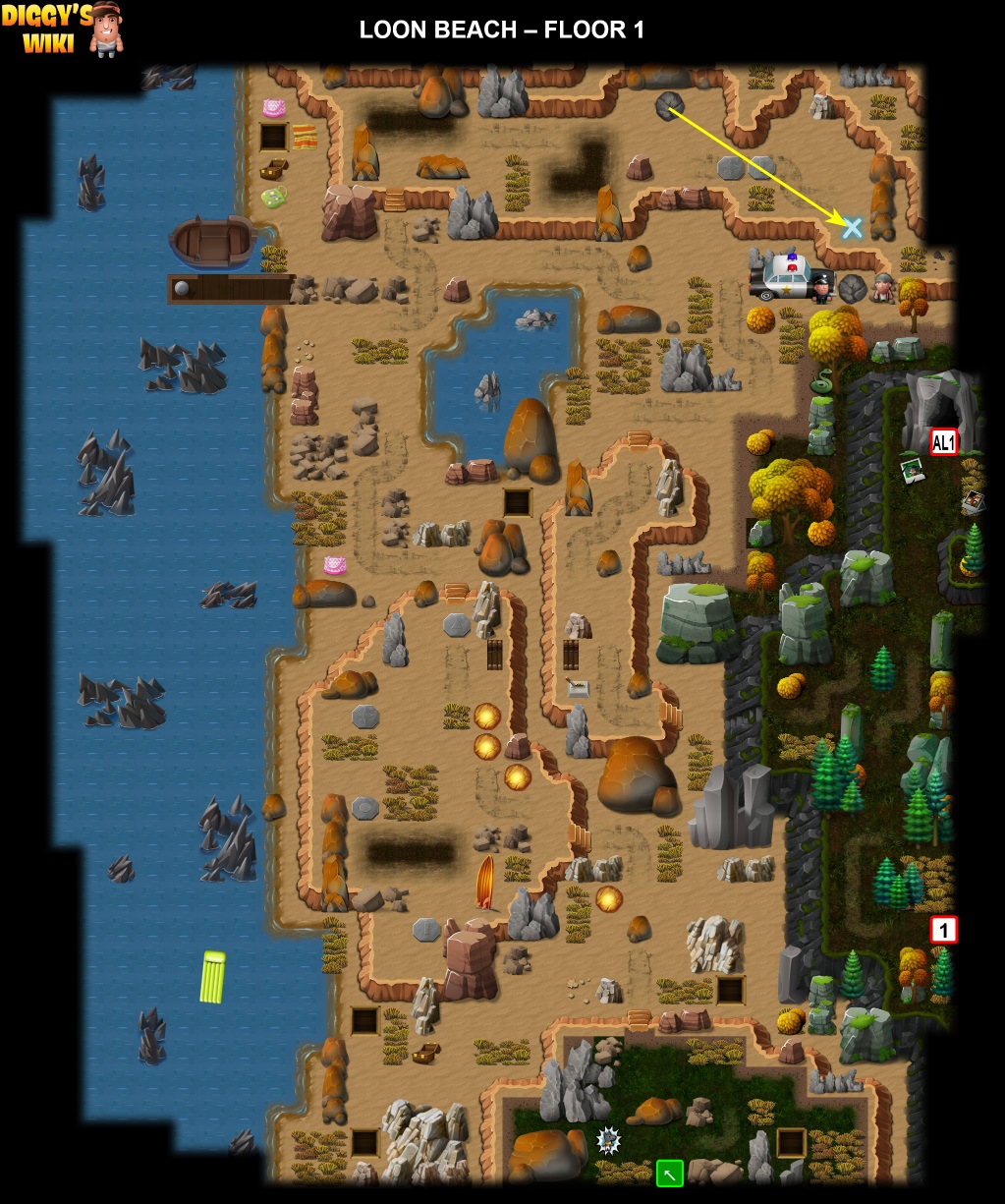 Loon Beach Map 0
