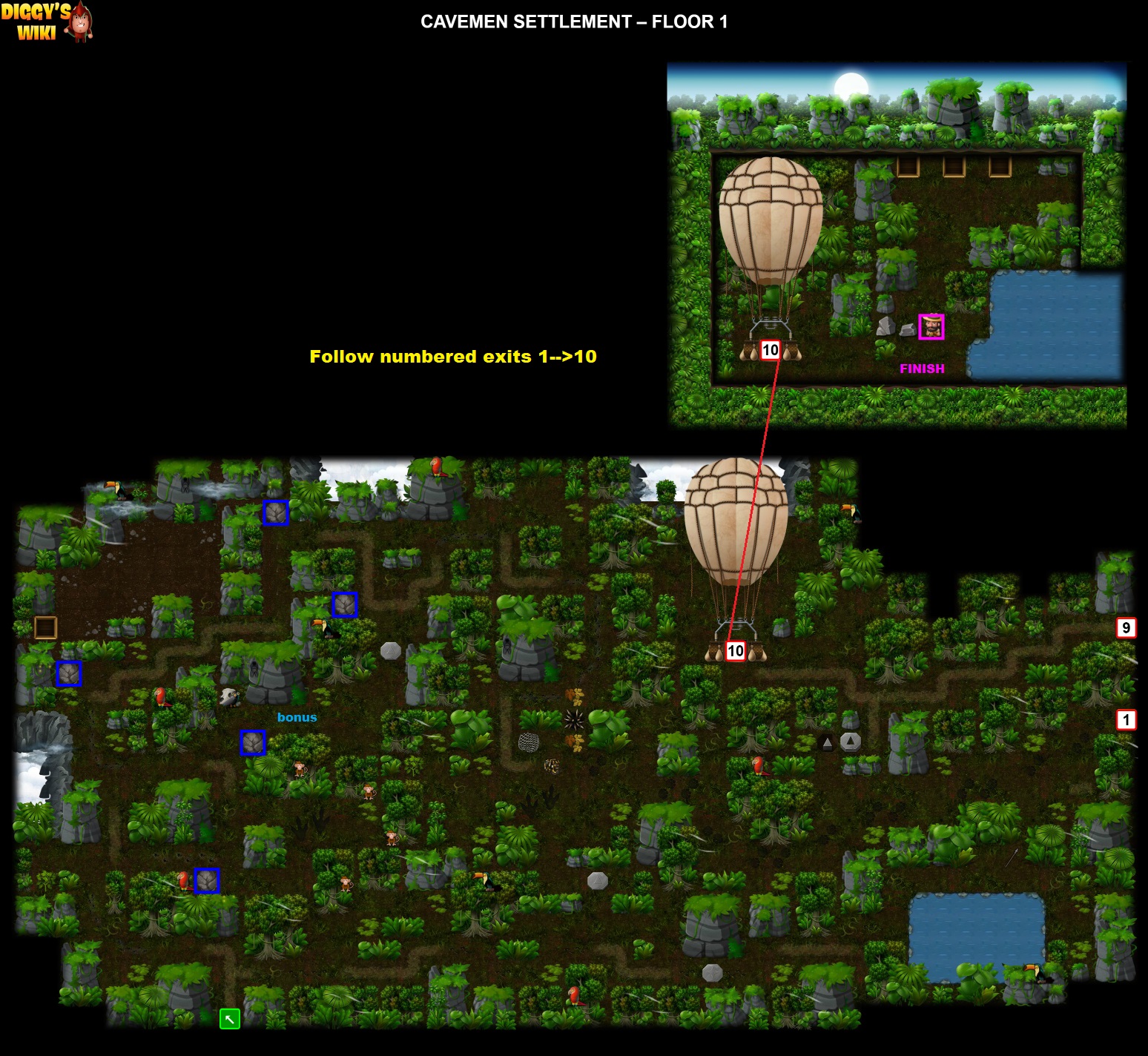 Cavemen Settlement Map 0