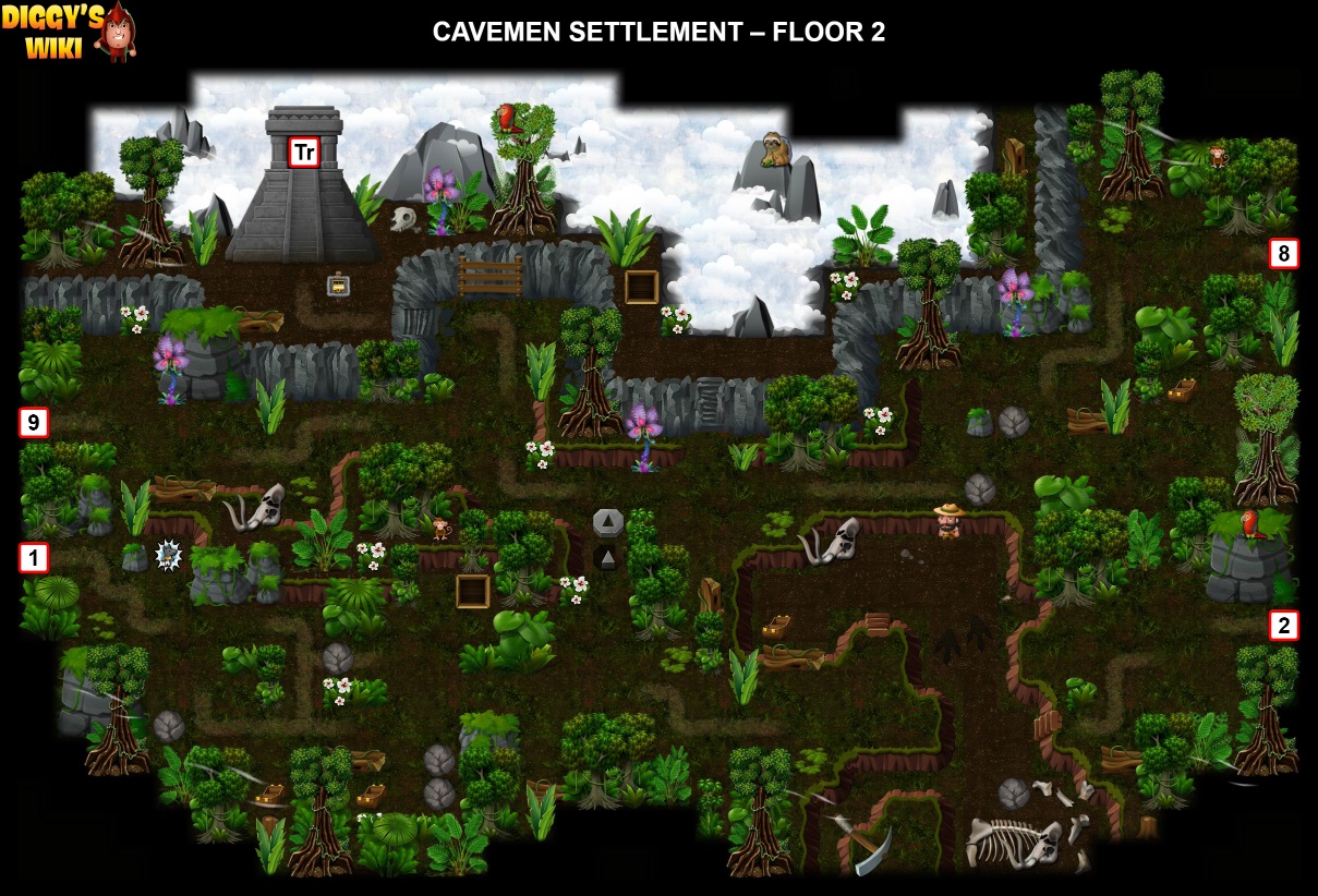 Cavemen Settlement Map 1
