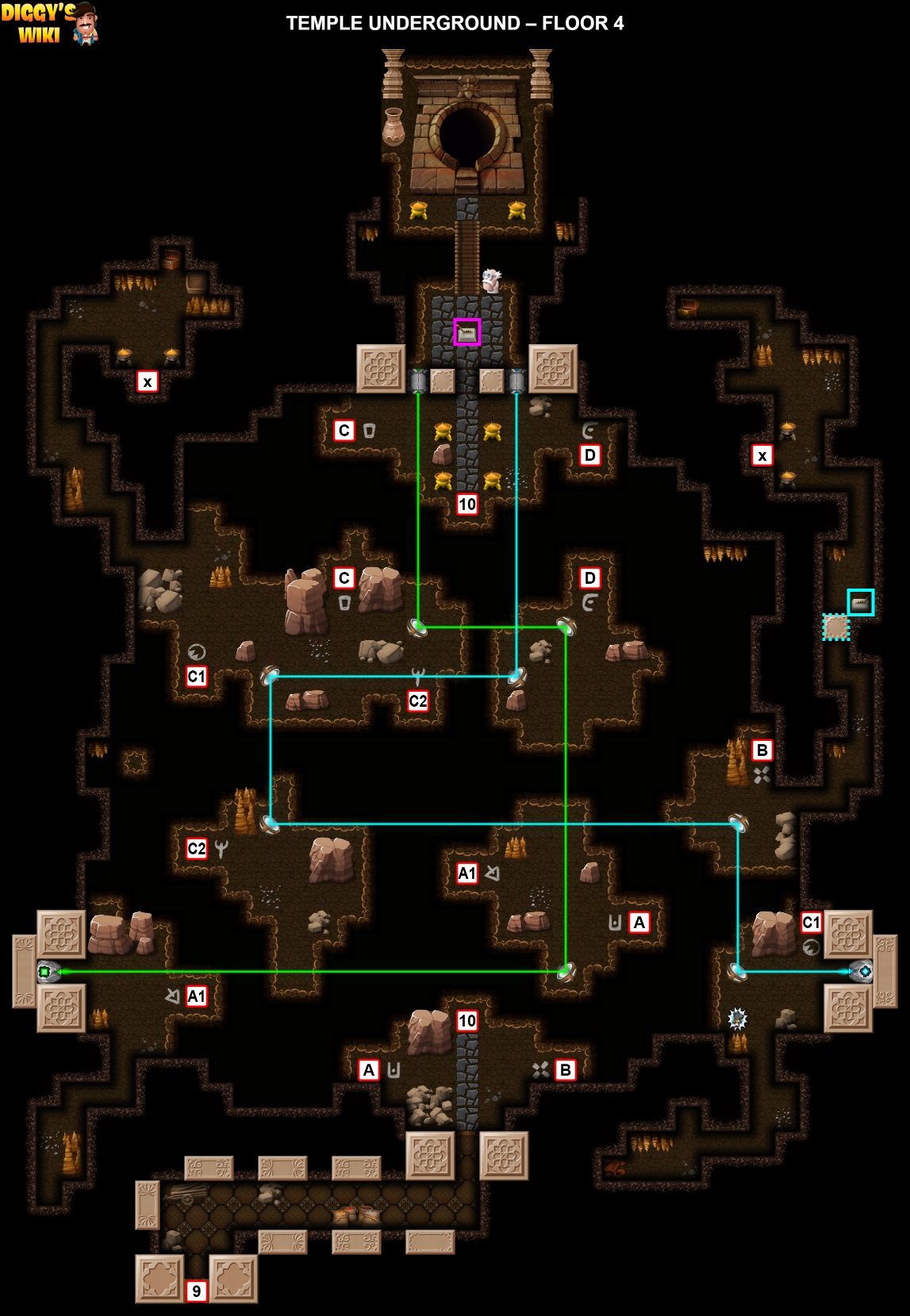 Temple Underground Map 4
