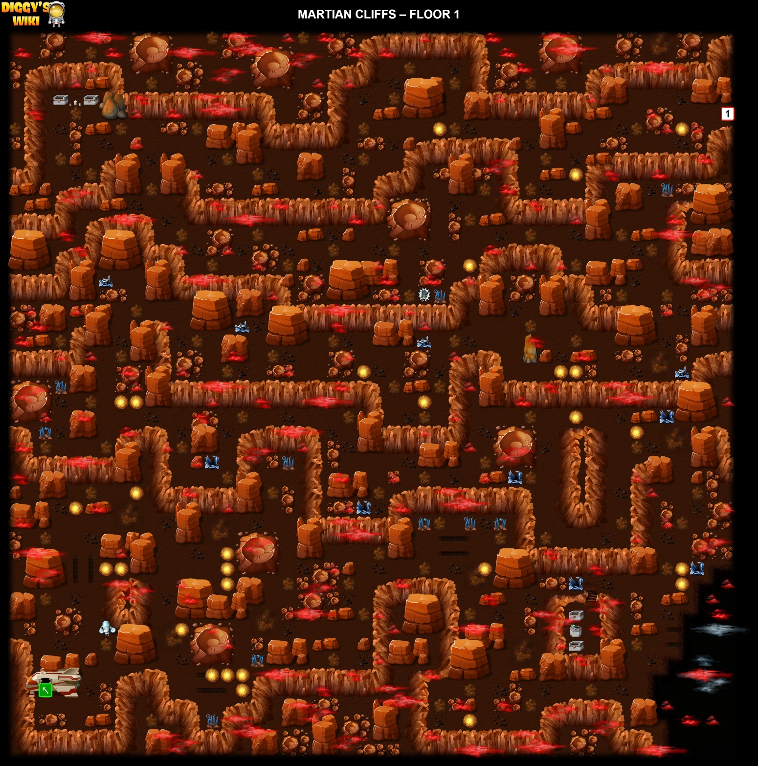 Martian Cliffs Map 1